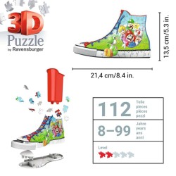 Puzzle 3D Chaussure Super Mario