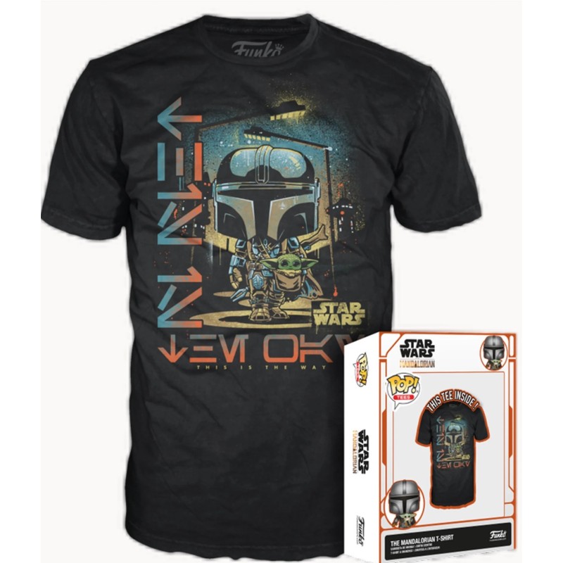 THE MANDALORIAN - Mando & L'Enfant - T-Shirt POP